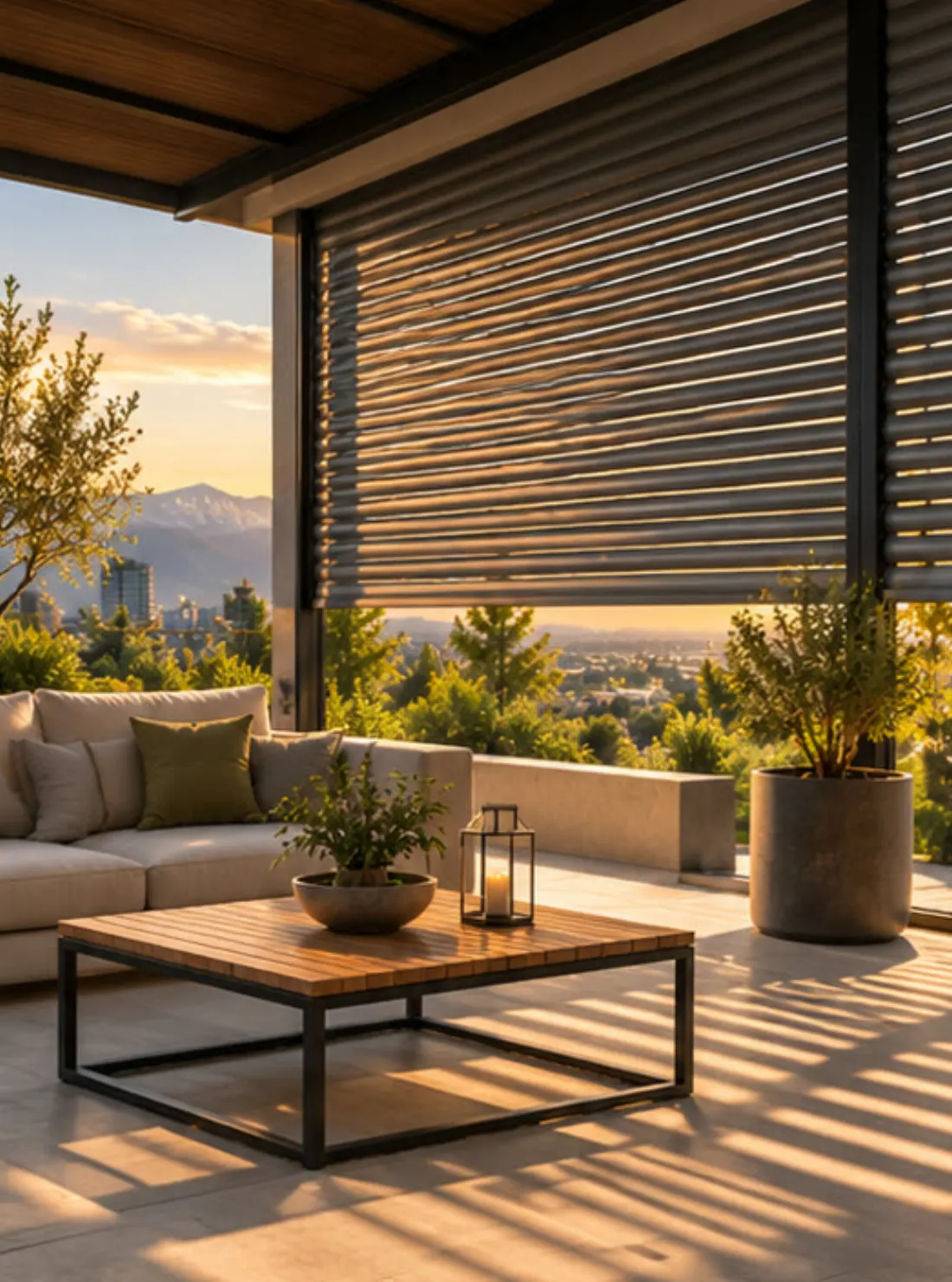 Cortinas roller para exterior