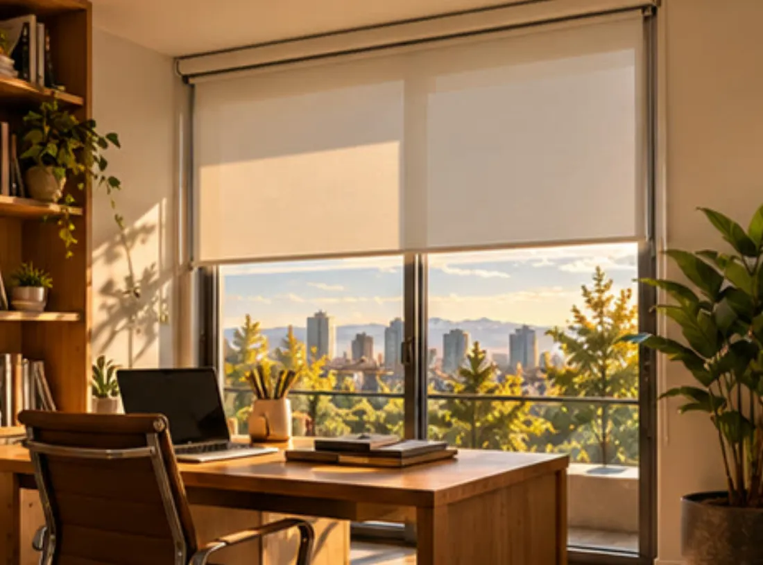 Cortinas Roller con perfiles laterales